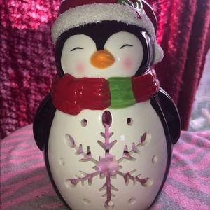 Cute Holiday Penguin Tea Light Holder